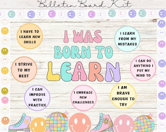 Motivational Quotes Bulletin Board Kit Growth Mindset Door Decor