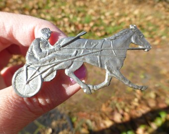 Circa 1930s Unique Antique Art Deco Horse Rose Gold Filled Brooch Wow! Unusual Design Gorgeous Brooch