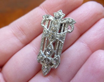 Circa 1930s Unique Antique Art Deco Horse Rose Gold Filled Brooch Wow! Unusual Design Gorgeous Brooch