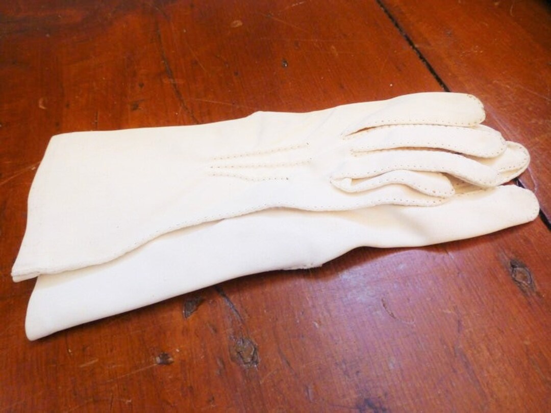 Charming Victorian Antique Hand Sewn Gloves, Rare , Unique Design, Must