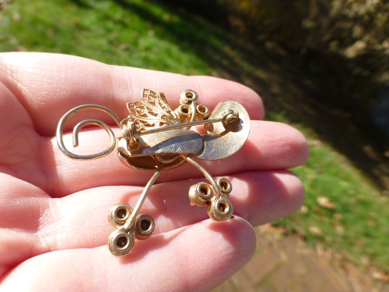 Antique Edwardian Bow Design Blue Stones Brooch, Amazing Detail, Lovely Piece 1910s Era Wow image 2