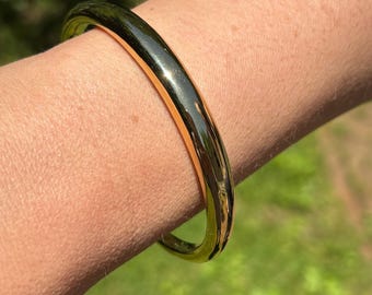 Vintage 14k Yellow Gold Cuff Bangle Bracelet, Great for Stacking, Amazing Look! Great Gift Idea! So Beautiful! Modern