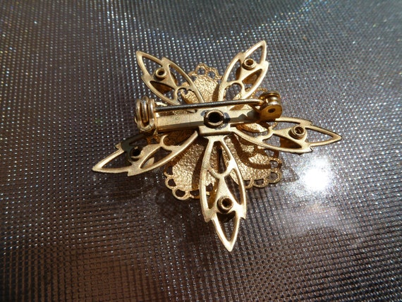 Antique Art Deco Eastern Star Gold Filled Brooch,… - image 4