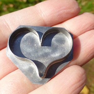 Vintage 1978 Handmade Solid Sterling Silver Heart Brooch, Unusual Design, Romantic Jewelry, Great 1970s Piece, Look!