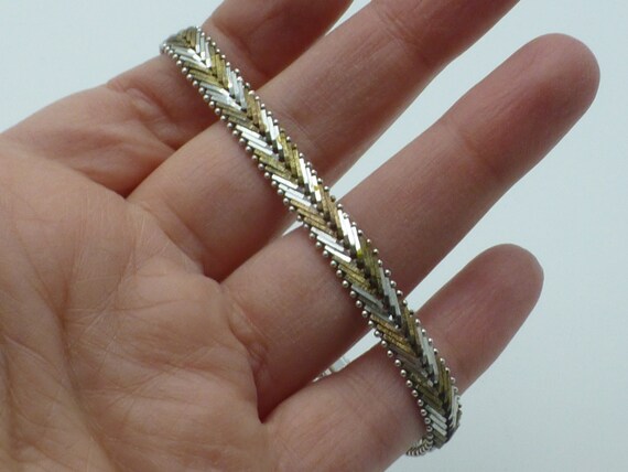 Vintage Reversible Solid Sterling Silver Bracelet… - image 5