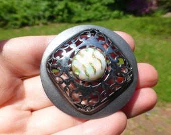 Antique Victorian Era Arts and Crafts Unusual Brooch, Art Nouveau Design, Amazing Look, Antique Brooch, Circa 1890s, Wow!