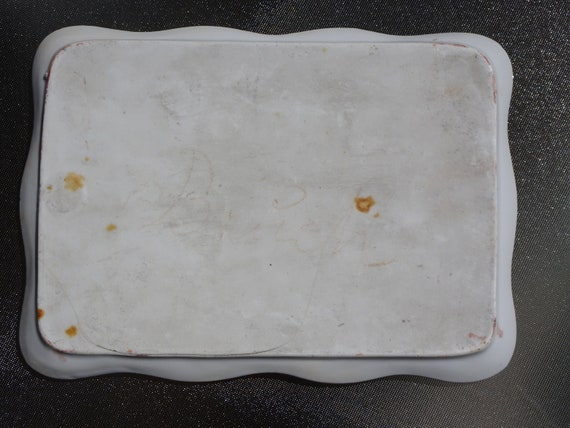 Antique Victorian Porcelain Lady Dresser Tray, Ci… - image 4