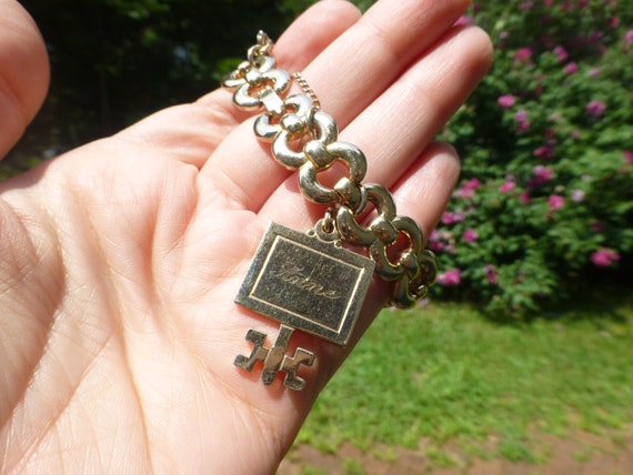 Antique Art Deco "ANNE" Bracelet, Dated 1951, Unu… - image 1