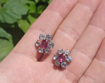 Antique Art Deco 1930s Sterling Silver Earrings, Everyday Earrings, Wonderful Bold Look, Non Pierced Ears