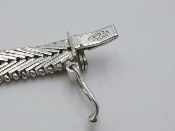 Vintage Reversible Solid Sterling Silver Bracelet… - image 6