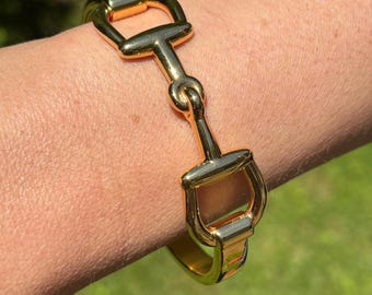 Status Vintage 14k Yellow Gold Bangle Bracelet, Great for Stacking, Amazing Look! Great Gift Idea! So Beautiful! Modern