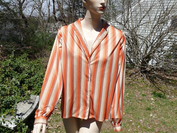 Vintage 1970s Mod Polyester Shirt, Wonderful Vint… - image 1