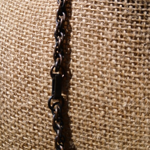 Antique Solid Copper E Initial Necklace, Perfect … - image 3