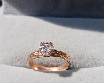 Darling Antique Baby Ring Victorian Rose Gold Filled Baby Ring, Darling Antique Ring, Circa 1900s, Size 1.5, Wow