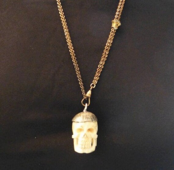 Unusual Design Antique Skull With Hands 10k Solid Rose Gold Skull Edwardian Brooch Wow Circa 1910s Broches Broches Pines Y Clips