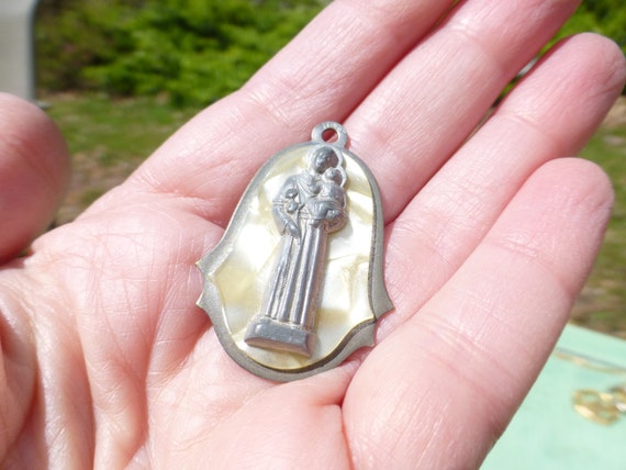 Antique Victorian St. Anthony Religious Celluloid… - image 3