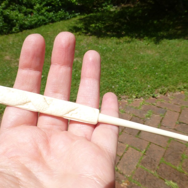 Rare Antique Qing Dynasty Era Caved Dragon Celluloid Nail Tool, Circa 1900s, Gift Idea, Very Rare, Must See!