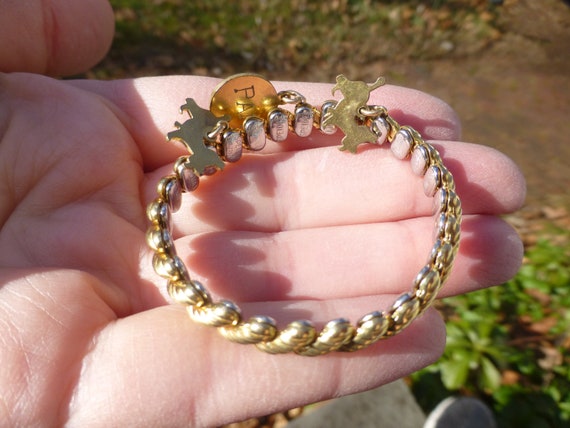 Rare Antique Edwardian Dog Expansion Bracelet, 19… - image 5