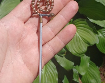 Antique Victorian Hair Comb Ornament Rose Gold Plated Bronze, Circa 1910s, Unusual Design, Amazing Old Hair Jewelry!