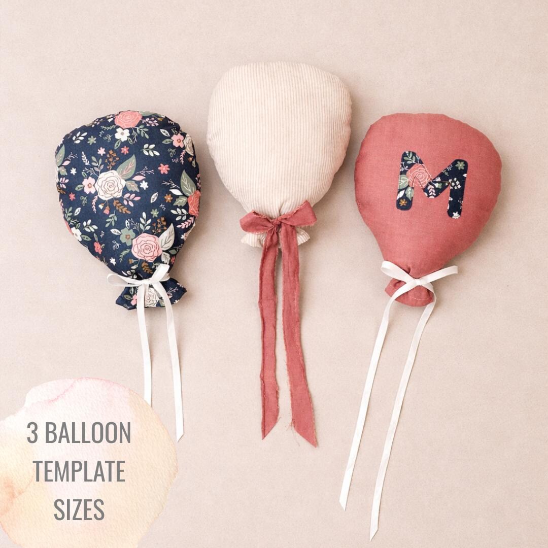 Fabric Balloon Sewing Pattern, Nursery Décor Plush Toy (PDF Digital ...