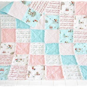Reversable Rag Quilt Pattern Reversible Rag Quilt Sewing Pattern PDF | Beginner Rag Quilt Tutorial ...