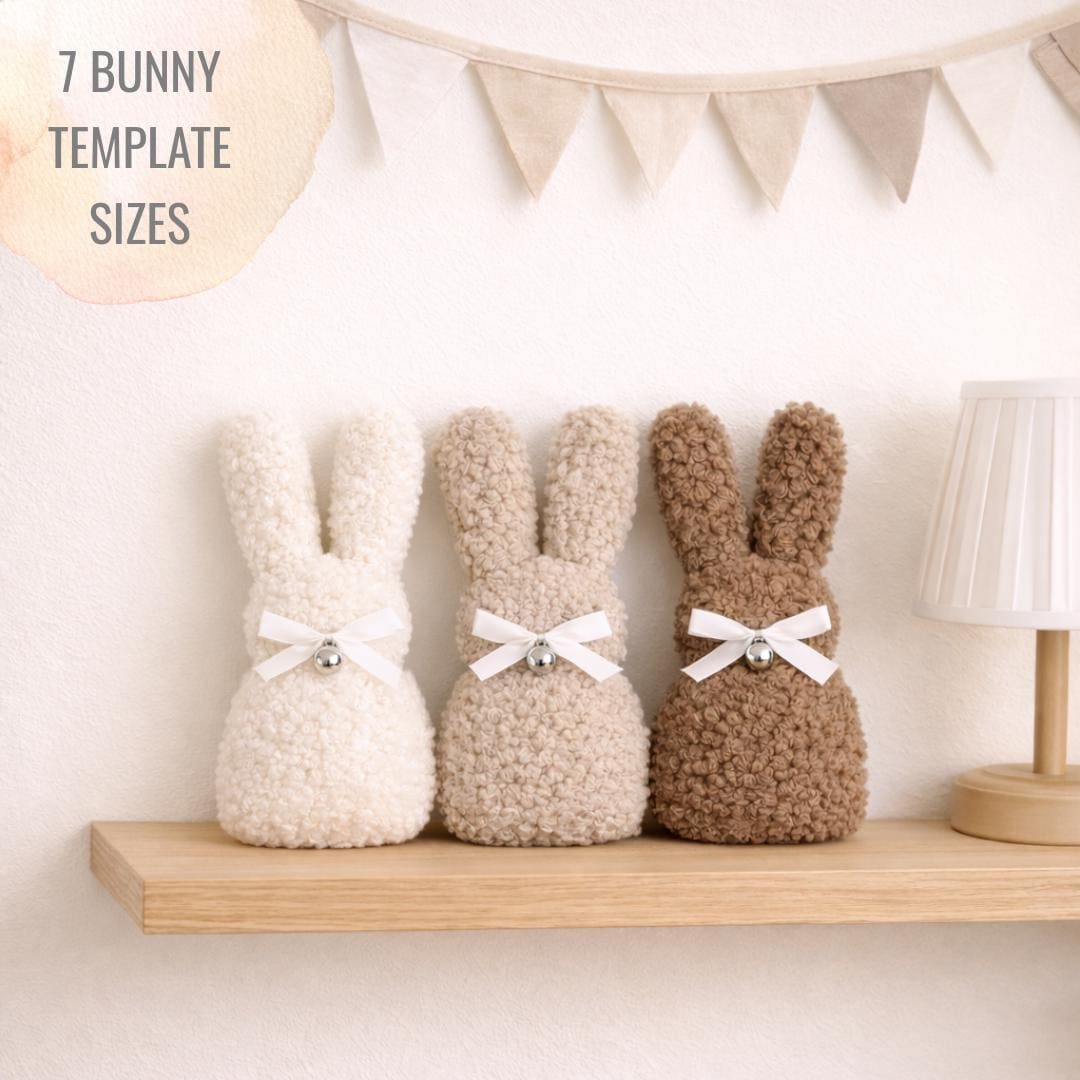 Fabric Easter Bunnies - 7 Sizes - Digital PDF Sewing Pattern - Etsy