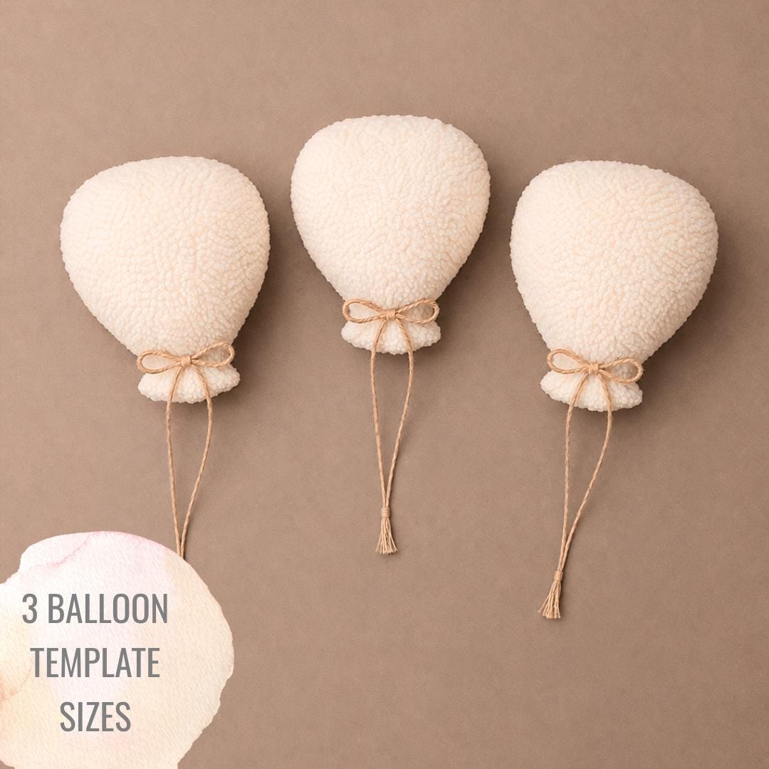 Fabric Balloon Sewing Pattern, Nursery Décor Plush Toy (PDF Digital ...