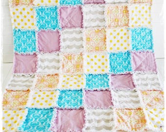 Reversible Rag Quilt Sewing Pattern PDF | Beginner Rag Quilt Tutorial | Baby Quilt Pattern | Instant Download | 4 Sizes Included