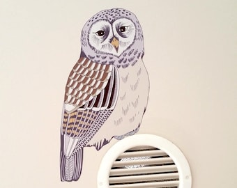 Owl Wall Decal, Woodland Nursery Decor, Forest Decor Nursery, Woodland Nursery Decal, Woodland Baby Shower