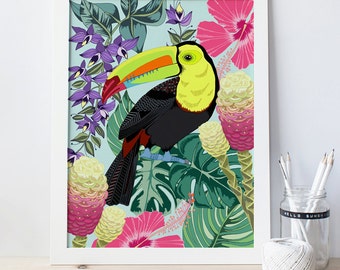 Tropical Print Home Decor