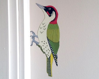 Woodland Nursery Woodpecker Wall Decal