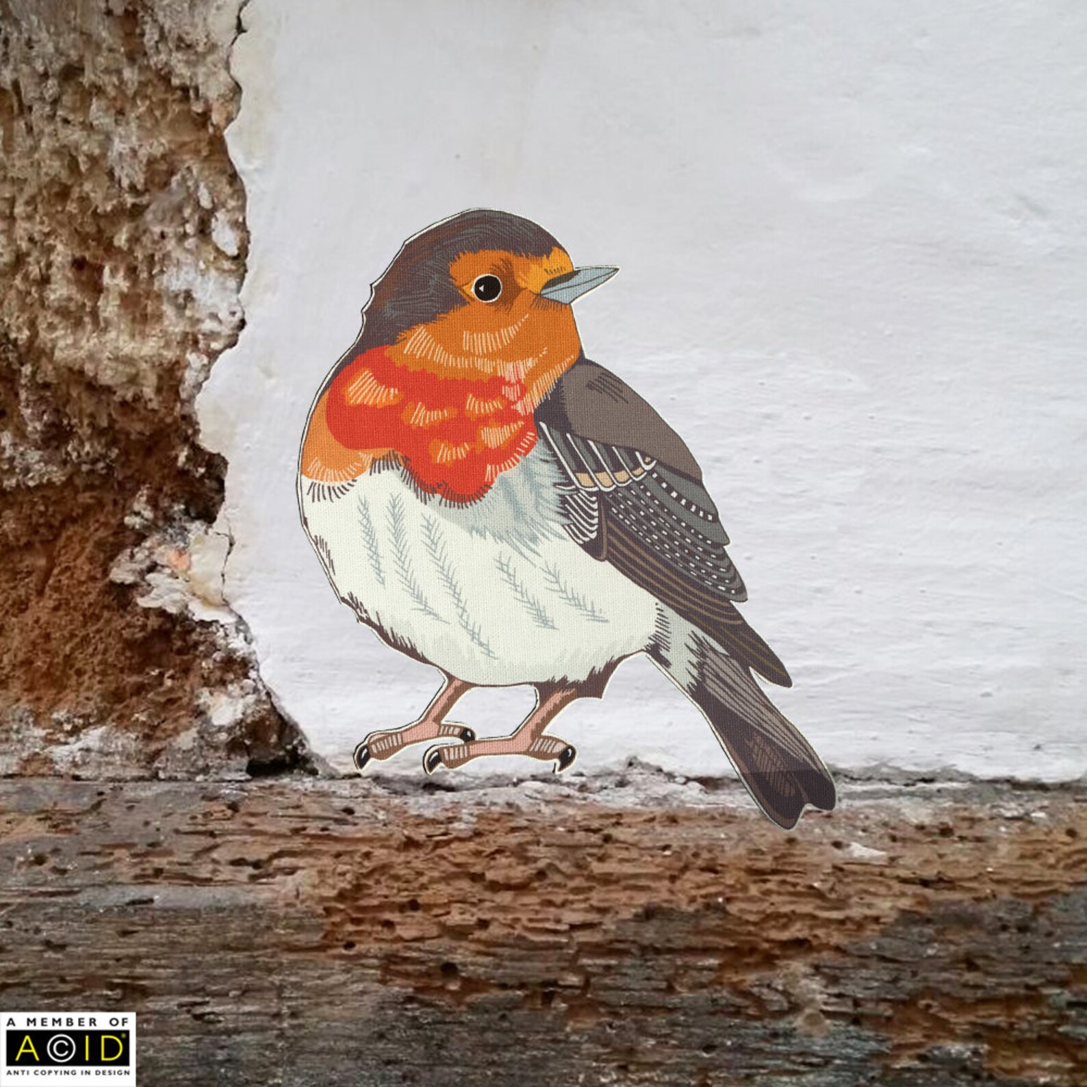 Robin Wall Decal Robin Wall Sticker Robin Wall Stickers Etsy