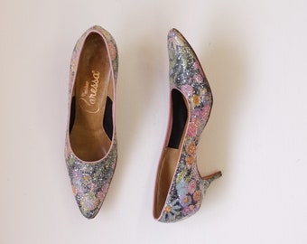 floral heels