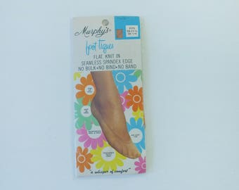 vintage foot-tiques | vintage foot stockings | vintage no-show foot socks | vintage no-show stockings | vintage size 10-11.5