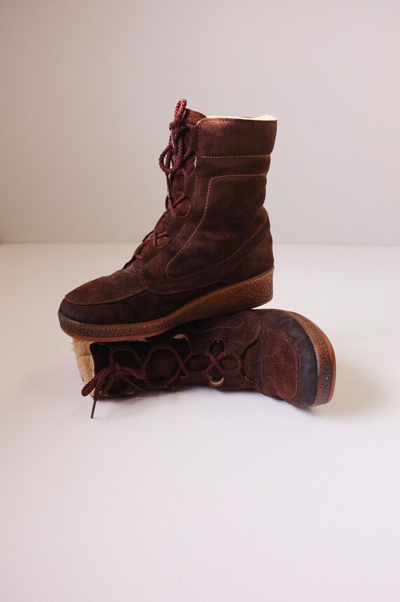 vintage brown suede boots | vintage 1960s brown bo