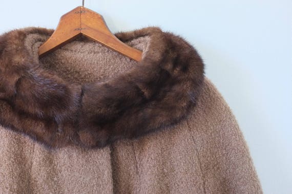 vintage coat |  brown boucle wool coat | 1960s br… - image 9