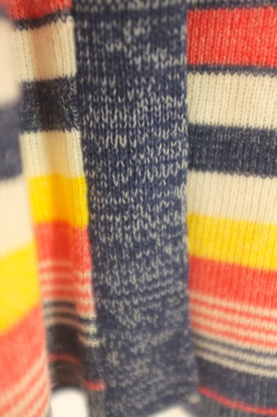 vintage 1970s sweater | vintage space-dyed cardig… - image 8