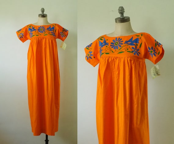 vintage Oaxacan dress | vintage 1960s embroidered