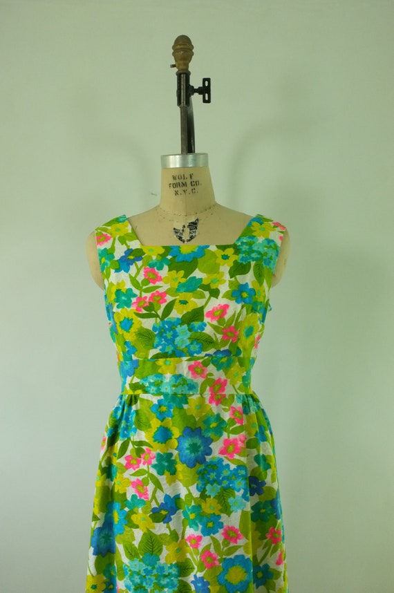 vintage floral dress | vintage 1960s floral dress… - image 2