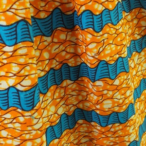 vintage 1960s party dress vintage orange blue dress african inspired print dress vintage 60s orange dress image 10