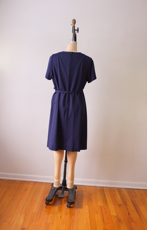 vintage navy dress & jacket set | vintage 1970s n… - image 5