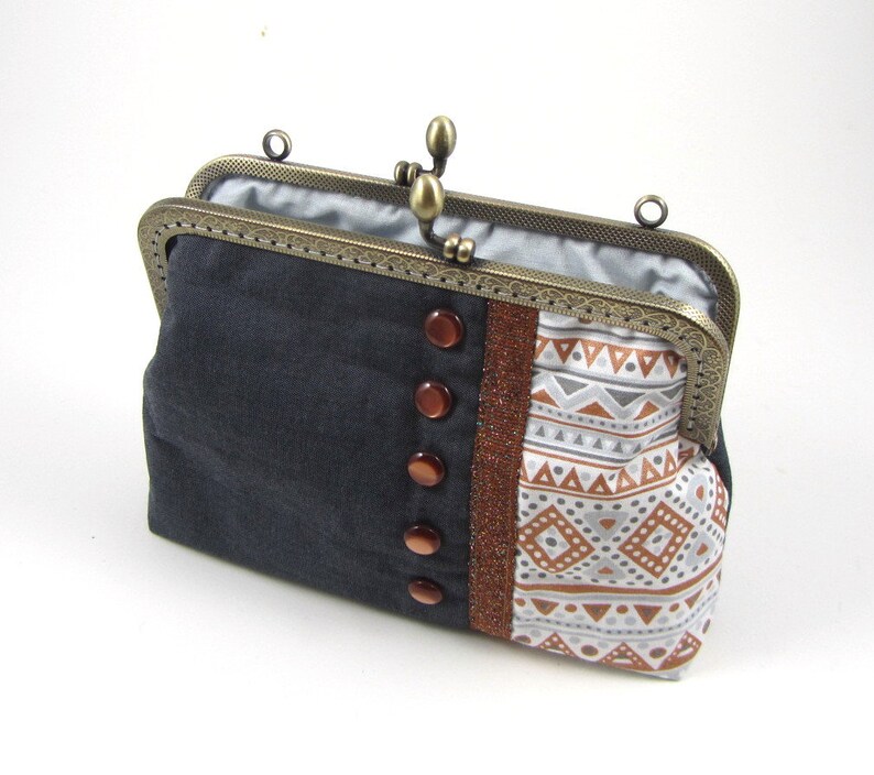 Kisslock Bag Framed Clutch Bag Womens Evening Purse Etsy