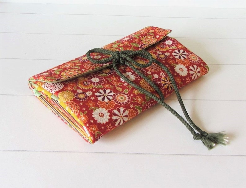 Travel jewelry organizer soft jewelry case fold up pouch Etsy