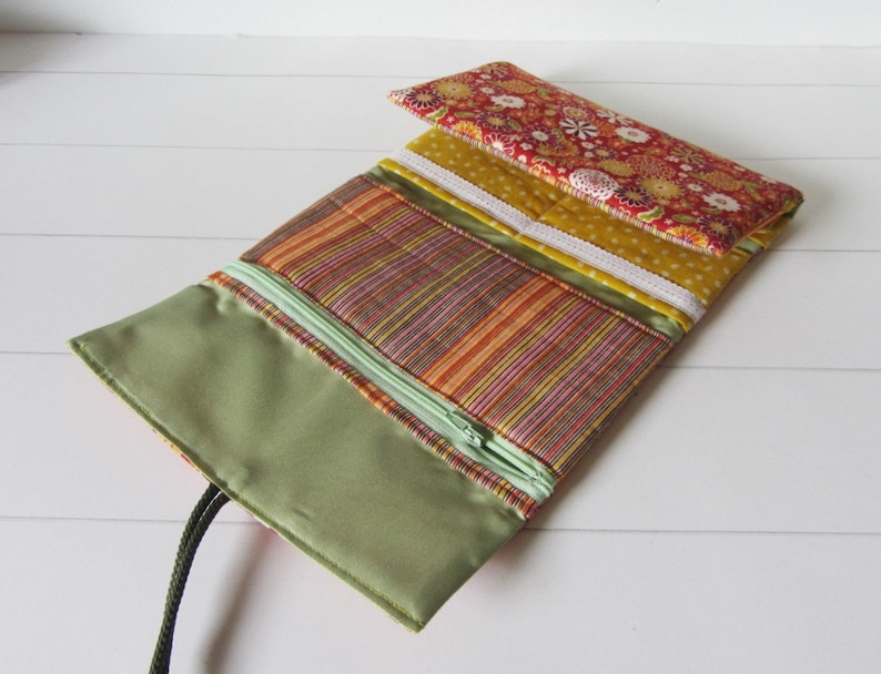 Travel jewelry organizer soft jewelry case fold up pouch Etsy