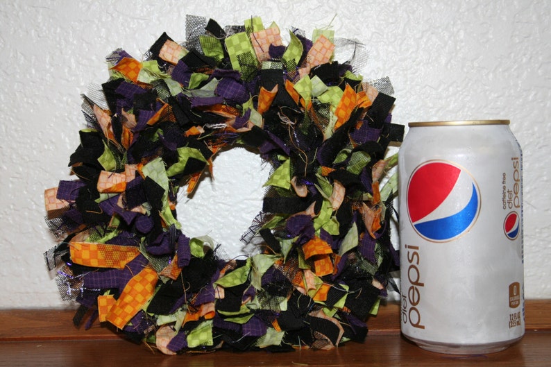 6 Tween Teen Girl Mini Rag Wreath Wall Decor