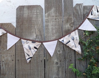 7+ foot long Bon Appetit Kitchen Decor Banner/Bunting OOAK