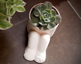 Gift for her Mini planter with balerinas