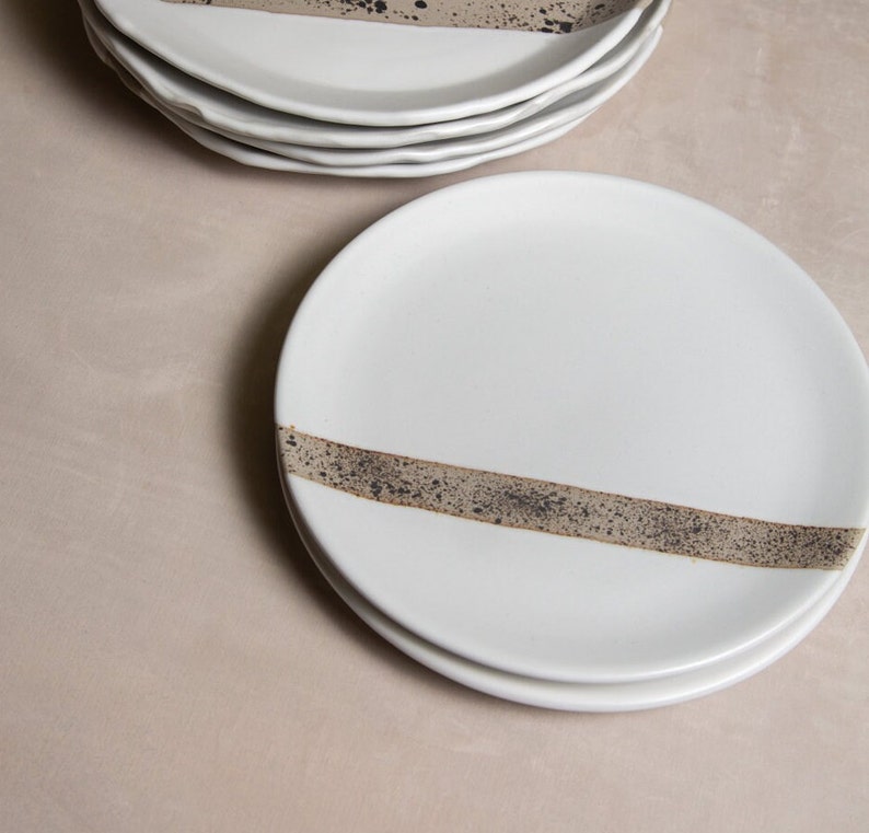 White dinnerware SetX3 Kumiko ceramics image 3