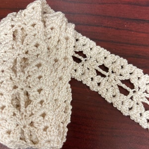 Crochet Lace Trim, Hand made crochet edging, towel, pillow, embellishment