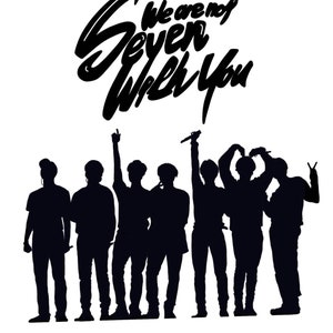 BTS We Are Not Seven With You decal